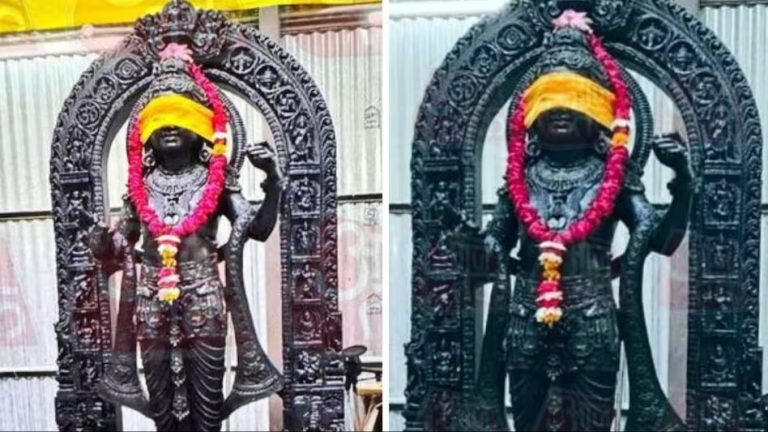 गणेश पूजन के साथ रामलला की प्राण प्रतिष्ठा का विधिवत कर्मकांड शुरू