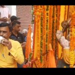 कांठ में धूमधाम के साथ निकाली गई भगवान परशुराम शोभायात्रा