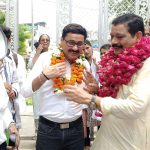 संदीप बडोला के पांचवीं बार प्रदेश अध्यक्ष बनने पर कर्मचारियों ने किया जमकर स्वागत।