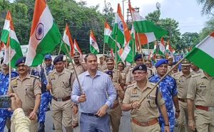 मुरादाबाद पुलिस और प्रशासन द्वारा निकाली शहर भर में भव्य तिरंगा यात्रा