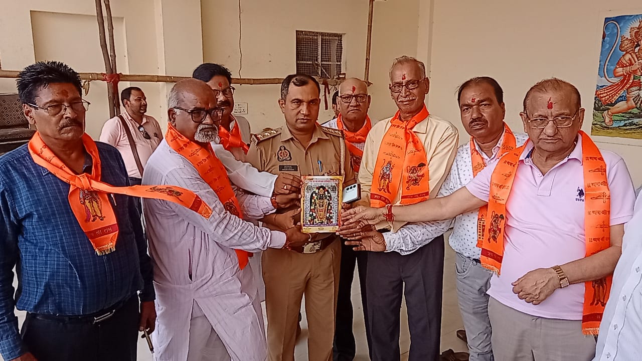 श्री राम कथा मंचन समिति के तत्वाधान में रामलीला भूमि पूजन कर, की प्रेस वार्ता।