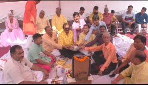 श्री रामलीला समिति द्वारा आयोजित श्री रामलीला का हुआ भूमि पूजन