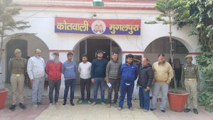 जुआ खेलते नौ (9) जुआरी गिरफ्तार एक लाख रुपए हुए बरामद,पुलिस ने किया चालान