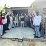 राजपाल सिंह के समर्थन में भारतीय किसान यूनियन संयुक्त मोर्चा द्वारा थाने का  किया गया घेराव