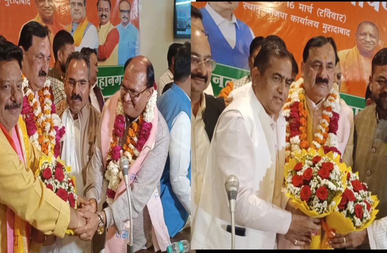 गिरीश भंडूला बनाए गए मुरादाबाद के महानगर अध्यक्ष ,आकाश पाल को फिर से मिली भाजपा जिलाध्यक्ष की कुर्सी