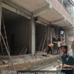 निजी ठेकेदार और मुरादाबाद विकास प्राधिकरण के कर्मचारियों की मिलीभगत से बिना मानचित्र के हो रहा मॉल का निर्माण